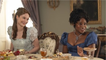 Hannah Dodd and Masali Baduza in Bridgerton Season 4