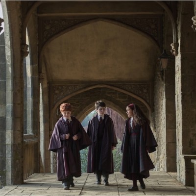 Alastair Stout, Dominic McLaughlin and Arabella Stanton in HBO's Harry Potter and the Philospher's Stone