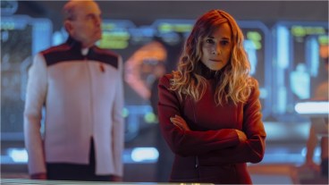 Robert Picardo and Holly Hunter in Star Trek Starfleet Academy season finale