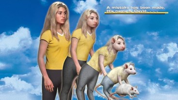 Rachel morphing into a mouse on the cover of an Animorphs book.