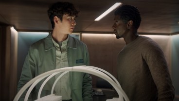 Sean Kaufman and Edi Gathegi in "For All Mankind," now streaming on Apple TV.