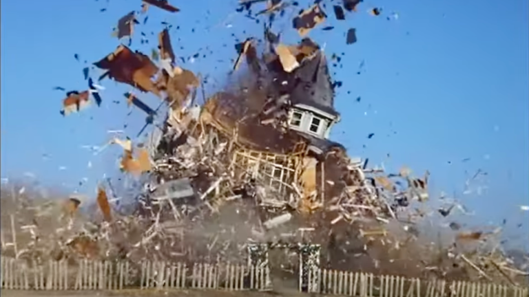 A house is exploded to high heaven in Little House on the Prairie (yes, really).