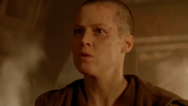 Sigourney Weaver as Ellen Ripley in Alien 3.