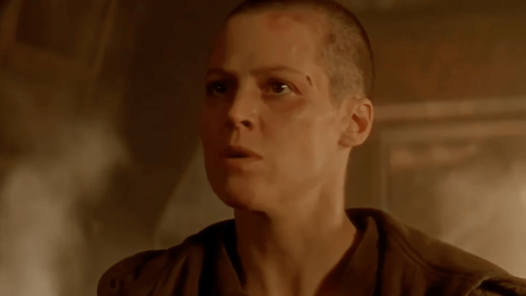 Sigourney Weaver as Ellen Ripley in Alien 3.