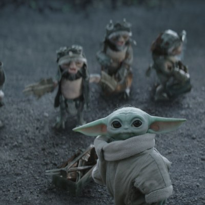 (L-R) Anzellans and Grogu in Lucasfilm's THE MANDALORIAN AND GROGU. Photo courtesy of Lucasfilm. © 2026 Lucasfilm Ltd™. All Rights Reserved.