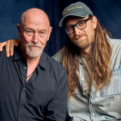 Corbin Bernsen and Oliver Bernsen of Woodstockers in Den of Geek studio at SXSW 2026.