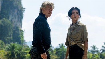Kurt Russell and Mari Yamamoto in the Monarch Season 2 finale