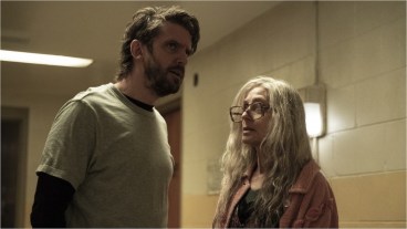 Dan Stevens and Judith Light in The Terror Devil in Silver