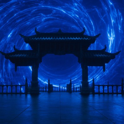 Blue portal in Mortal Kombat II