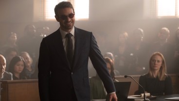 L-R: Matt Murdock / Daredevil (Charlie Cox) and Karen Page (Deborah Ann Woll) in Marvel Television's DAREDEVIL: BORN AGAIN SEASON 2, exclusively on Disney+. Photo by Jojo Whilden. © 2026 MARVEL.