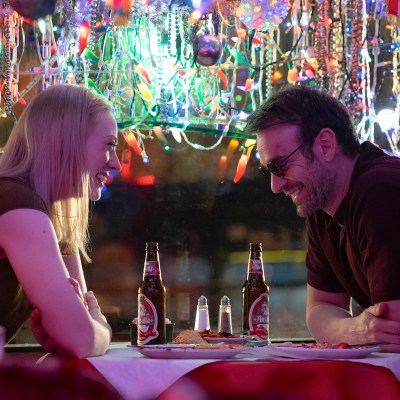 (L-R) Karen Page (Deborah Ann Woll) and Matt Murdock/Daredevil (Charlie Cox) in Marvel Television's DAREDEVIL: BORN AGAIN SEASON 2, exclusively on Disney+. Photo by Jojo Whilden. © 2026 MARVEL.