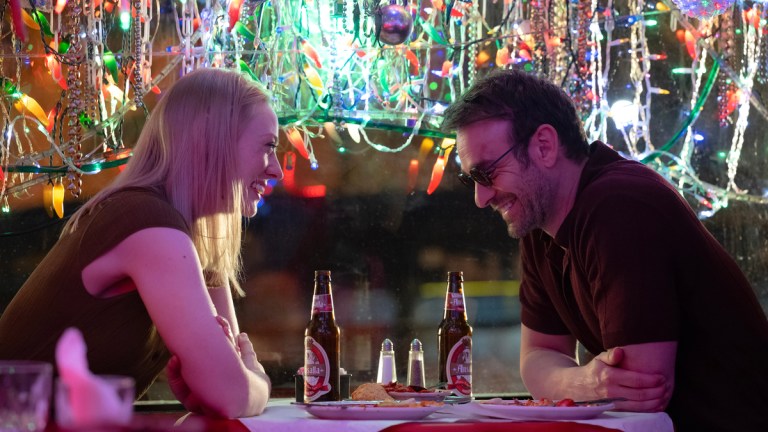 (L-R) Karen Page (Deborah Ann Woll) and Matt Murdock/Daredevil (Charlie Cox) in Marvel Television's DAREDEVIL: BORN AGAIN SEASON 2, exclusively on Disney+. Photo by Jojo Whilden. © 2026 MARVEL.