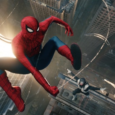 Spider-Man and Boomerang in Columbia Pictures SPIDER-MAN™: BRAND NEW DAY.