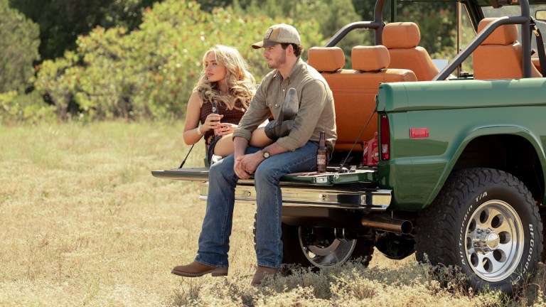 L-R: Natalie Alyn Lind as Oreana and Finn Little as Carter in Dutton Ranch, episode 2, season 1, streaming on Paramount+, 2026. Photo Credit: Lauren Smith/Paramount+.