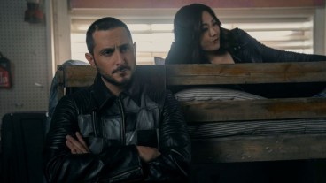 Tomer Capone and Karen Fukuhara in The Boys season 5