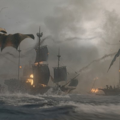 Dragons fly over the Battle of the Gullet in House of the Dragon season 3 episode 1.