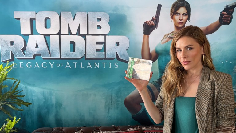 Lara Croft actress Alix Wilton Regan.
