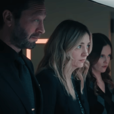 Lionel Boyce, Ebon Moss-Bachrach, Abby Elliott, and Sarah Ramos in The Bear season 5