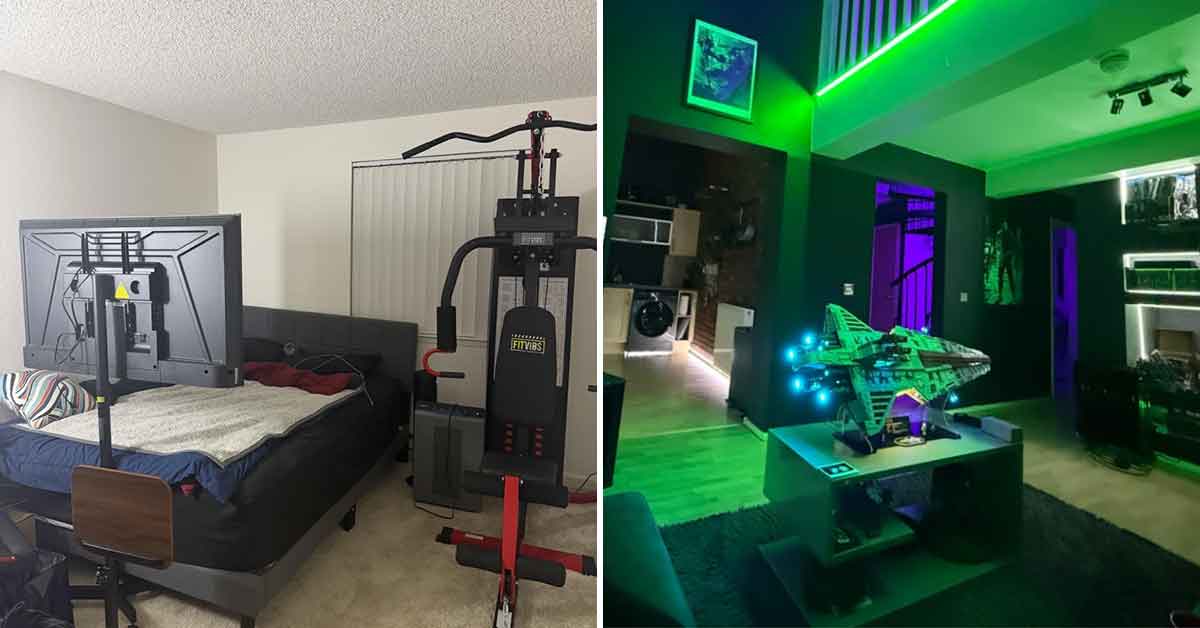 10 Awesome, and 10 Tragic Male Living Spaces as Shared Online