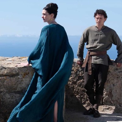 Anne Hathaway and Tom Holland in The Odyssey