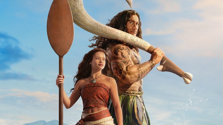 Catherine Laga'aia and Dwayne Johnson in Moana Review