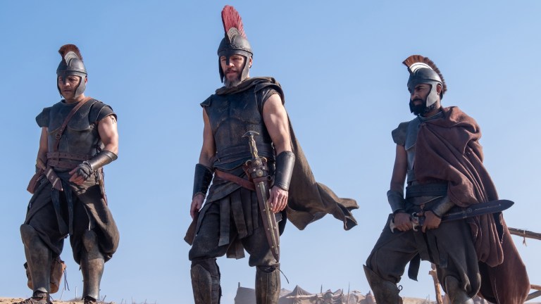 Matt Damon in Odysseus armor in The Odyssey