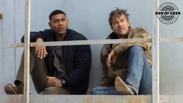 John Stewart (Aaron Pierre) and Hal Jordan (Kyle Chandler) in HBO's Lanterns.