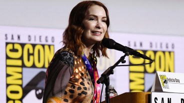 SAN DIEGO, CALIFORNIA - JULY 23: Felicia Day speaks at HBO Max's "Stuart Fails to Save the Universe" panel in Hall H during 2026 Comic-Con International: San Diego at San Diego Convention Center on July 23, 2026 in San Diego, California. (Photo by Chelsea Guglielmino/FilmMagic)