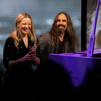 Bear McCreary and Morfydd Clark at The Lord of the Rings: The Rings of Power FYC Prime Experience at Citizen News in Hollywood, CA on Sunday, May 7, 2023
