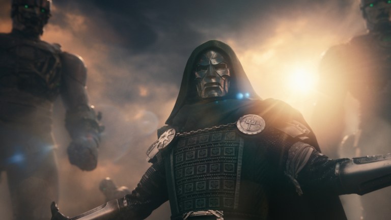 Robert Downey Jr. as Victor von Doom / Doctor Doom in Avengers: Doomsday. Photo courtesy of Marvel. © 2026 Marvel. All Rights Reserved. Screenshot