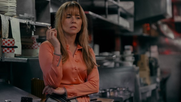 CRYSTAL LAKE -- Pictured: Linda Cardellini as Pam Voorhees -- (Photo by: Matt Infante/PEACOCK)