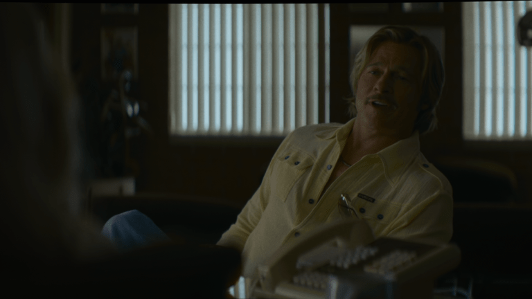 Brad Pitt in The Further Mis-Adventures of Cliff Booth.