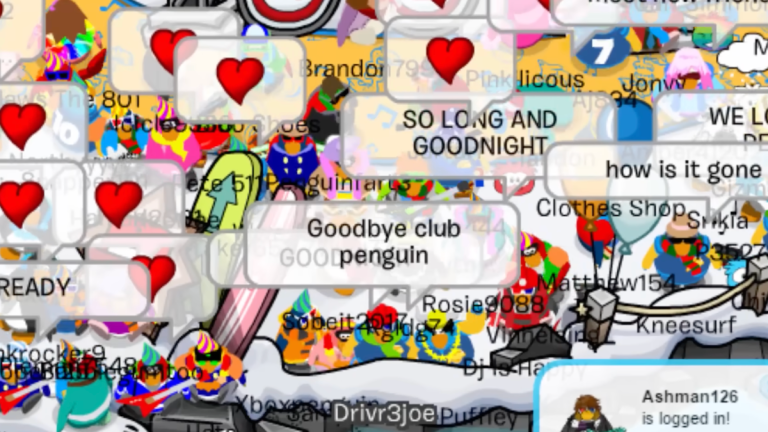 The final moments of Club Penguin